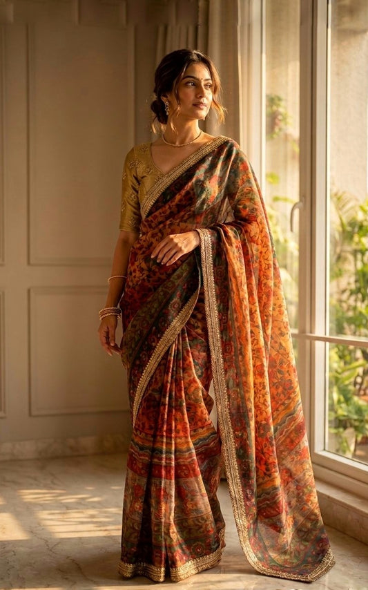 ELARA ORGANZA LUXE SAREE